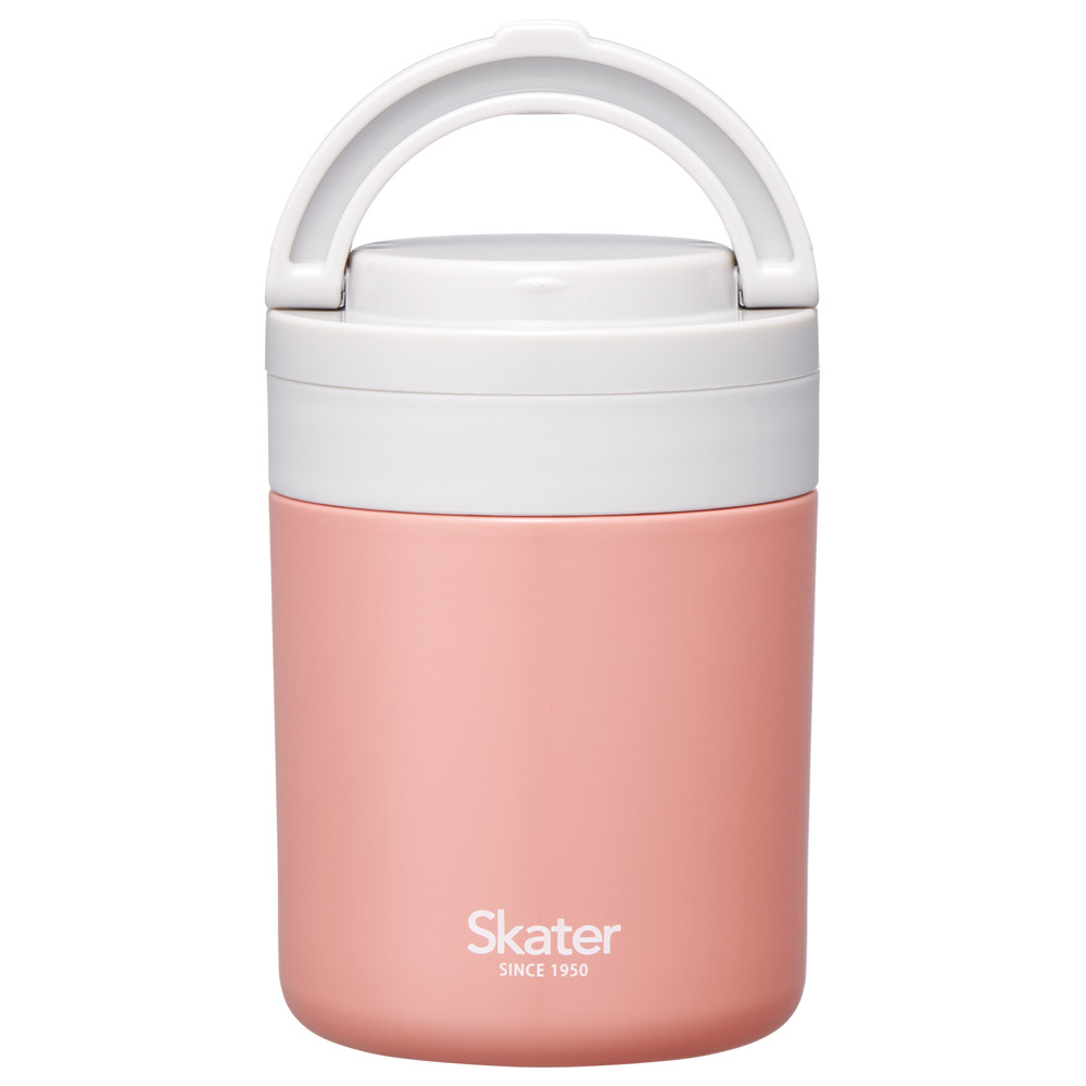 【送料無料】折りたたみ ハンドル付き 保温 保冷 デリカポット スープジャー 300ml お弁当 ランチ スケーター skater LJFO3AG フィールカラー テラコッタオレンジ