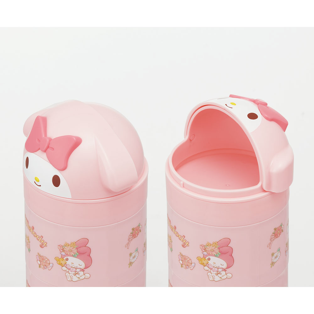 ダイカット 積み重ね ケース 縦型 2段 小物入れ 小物 収納 キャラクター スケーター skater LRT3DN マイメロディ マイメロ サンリオ 女の子 女子【机 職場 スライドフタ】
