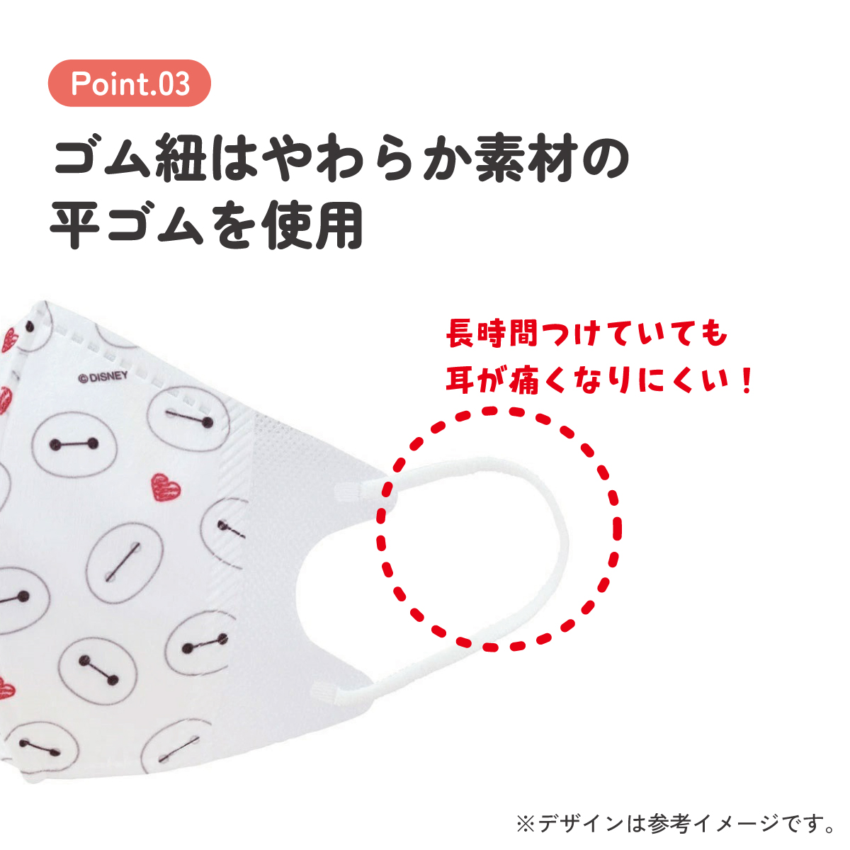 子供立体マスク Mサイズ/7枚入りベイマックス/MSKS3N_4973307677175