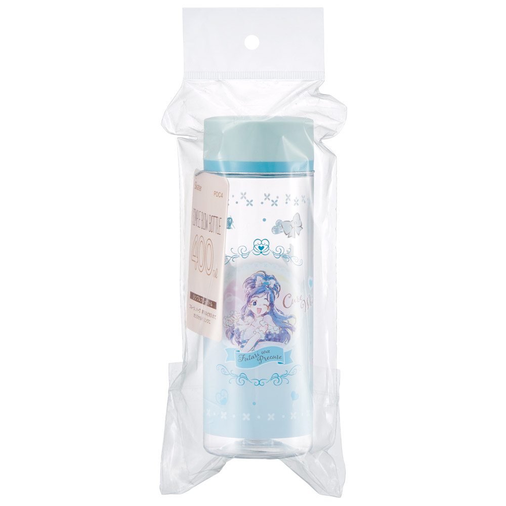 スケーター 水筒 ミニ サイズ プラスチック 400ml 大人 直飲み ボトル かわいい skater PDC4 ふたりはプリキュア キュアホワイト プリキュア グッズ【軽量 キッズ おしゃれ クリア マイボトル クリアボトル 洗いやすい】