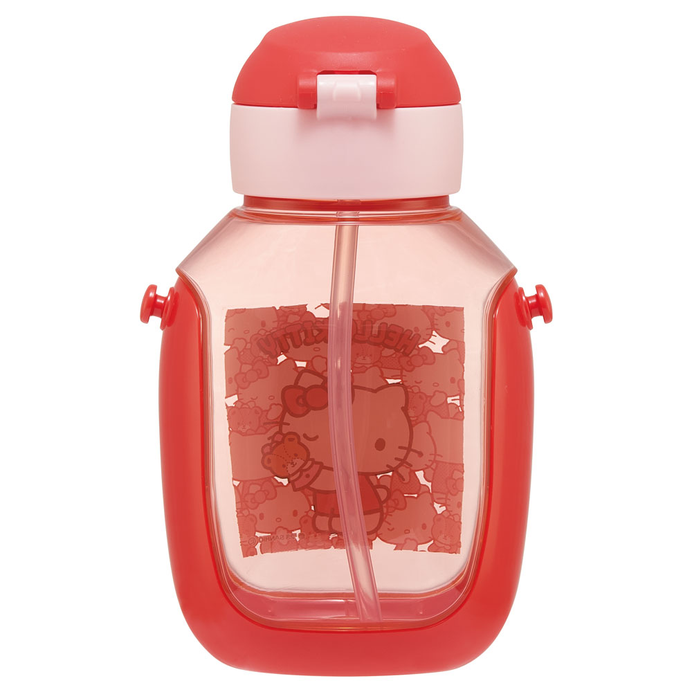 【送料無料】ワンプッシュストローボトル 530ml ハローキティ うしろうしろ/PDSH6DX_4973307659539