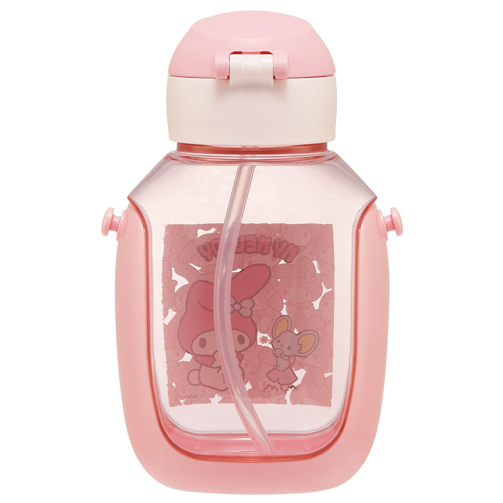 【送料無料】ワンプッシュストローボトル 530ml マイメロディ うしろうしろ/PDSH6DX_4973307660214