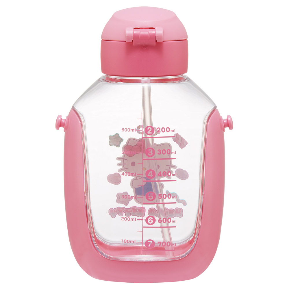 【送料無料】ワンプッシュ ストロー ボトル 水筒 780ml キッズ 子供 キャラクター かわいい スケーター skater PDSH8DX キティ ハローキティ キティちゃん 女の子