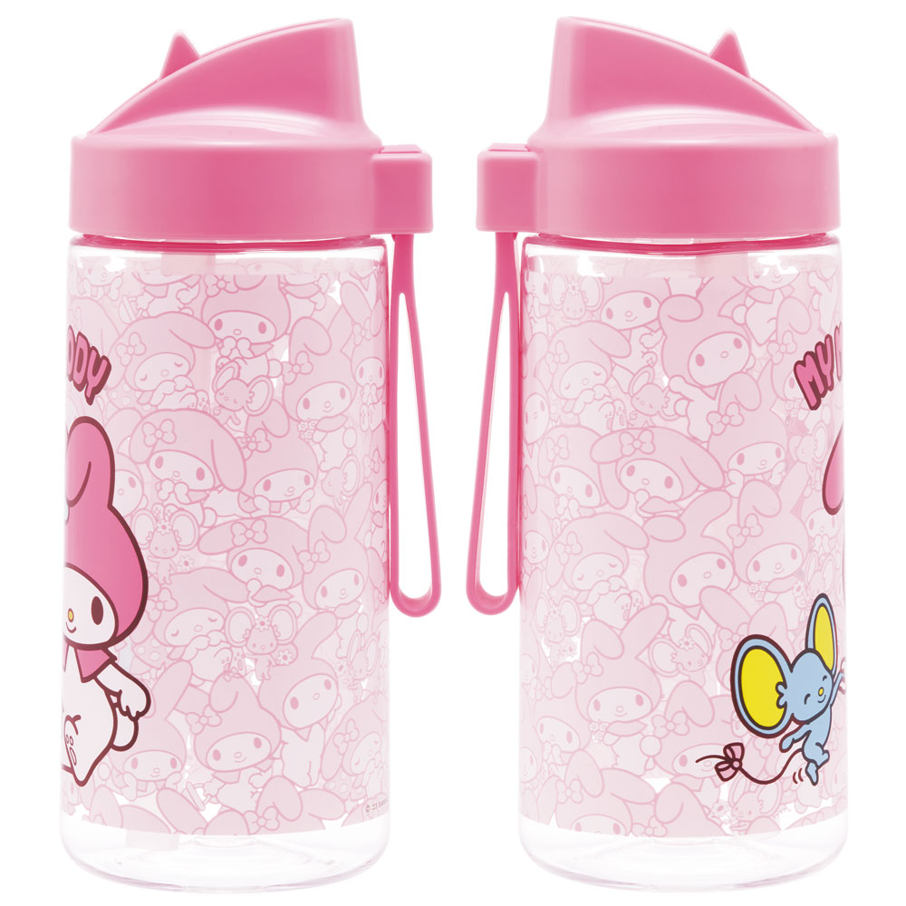 ストロー ボトル 水筒 500ml スパウト型 プラスチック クリア キッズ 子供 スケーター skater PSTB5 マイメロディ マイメロ サンリオ 女の子 女子