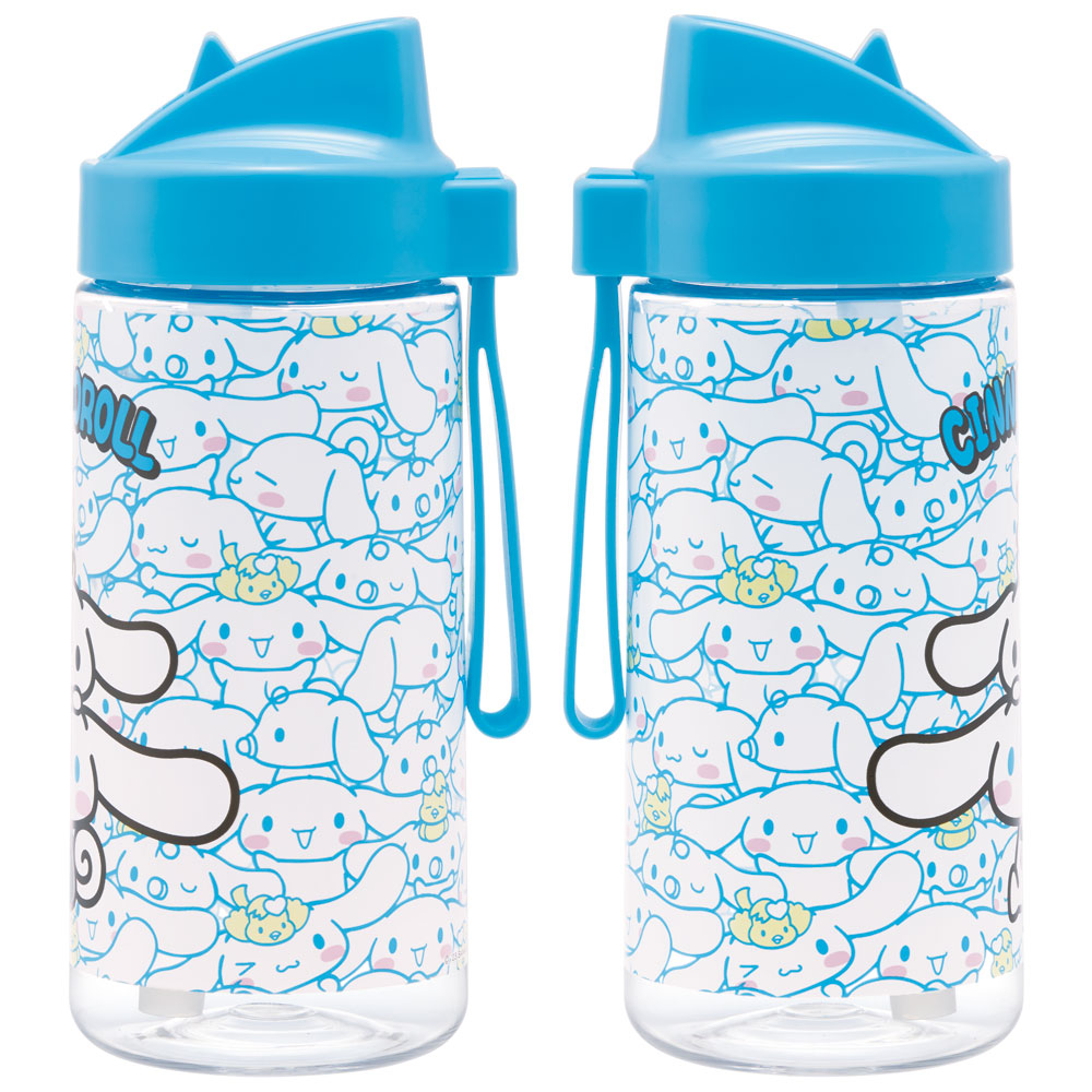 ストロー ボトル 水筒 500ml スパウト型 プラスチック クリア キッズ 子供 スケーター skater PSTB5 シナモロール シナモン サンリオ 女の子 女子