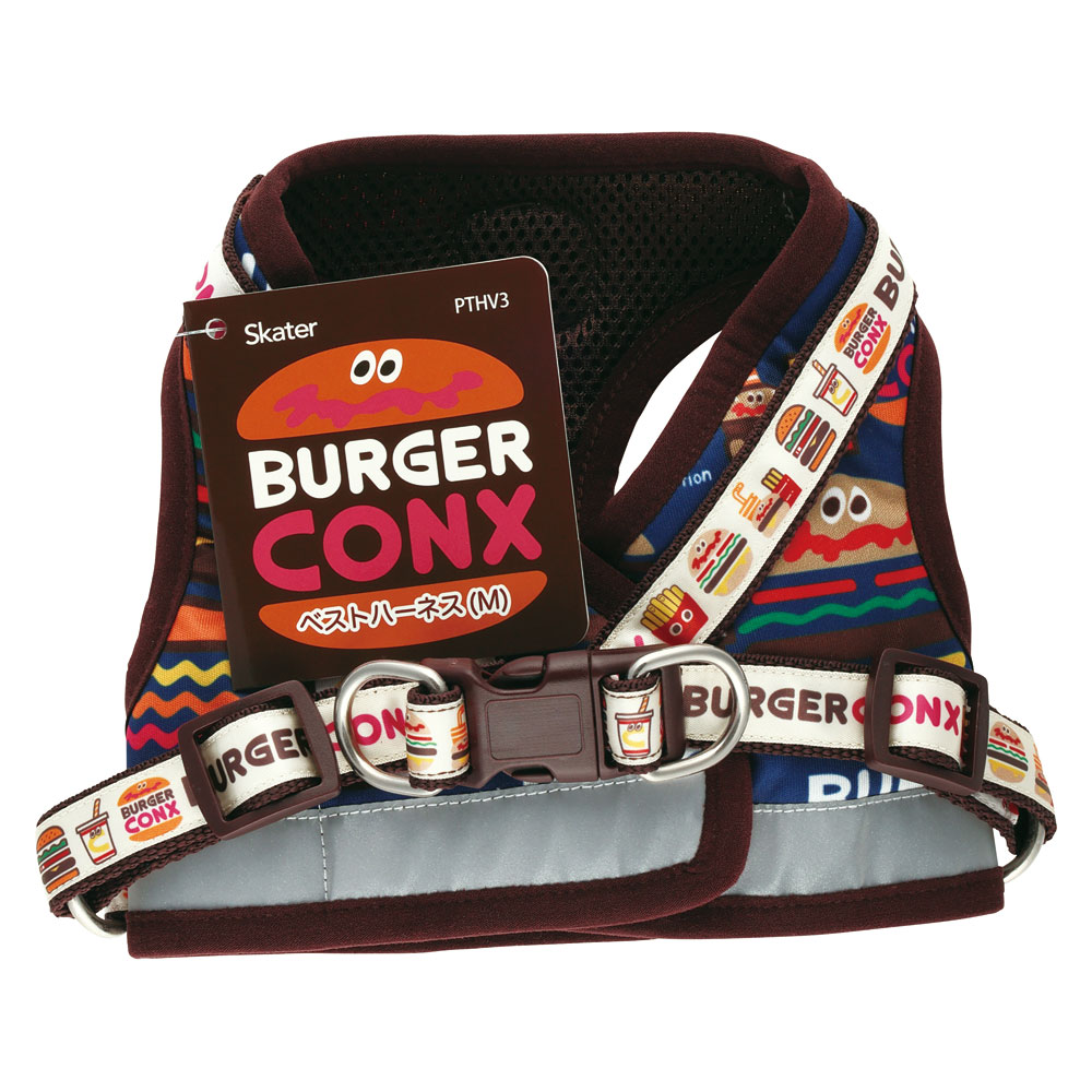 【送料無料】ベストハーネス M 犬 ペット 用品 グッズ 散歩 スケーター skater PTHV3 バーガーコンクス BURGER CONX 男の子 女の子【わんちゃん ワンちゃん いぬ さんぽ お散歩 かわいい おしゃれ】