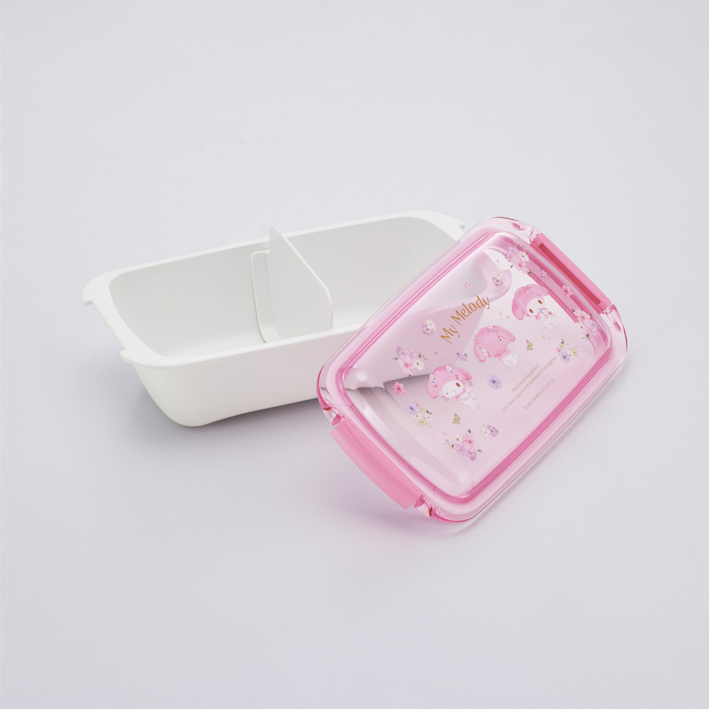 スケーター 洗いやすい弁当箱 パッキン溝の幅が広い ふわっと お弁当箱 530ml 1段 弁当 skater PTLB6B マイメロディ マイメロ サンリオ 女の子 女子【子供 大人 バイオマス ランチボックス レンジ 食洗機 対応】