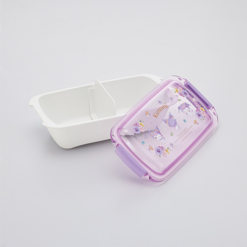 スケーター 洗いやすい弁当箱 パッキン溝の幅が広い ふわっと お弁当箱 530ml 1段 弁当 skater PTLB6B クロミ クロミちゃん サンリオ 女の子 女子【子供 大人 バイオマス ランチボックス レンジ 食洗機 対応】