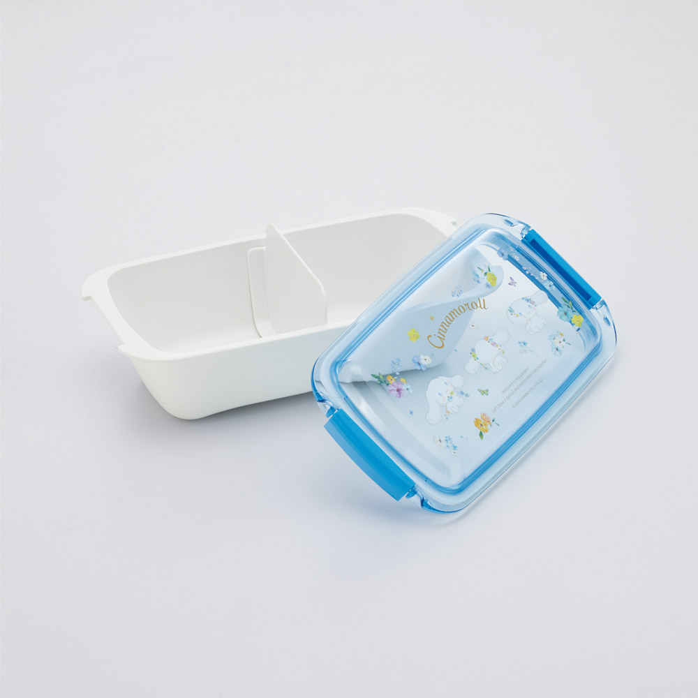 スケーター 洗いやすい弁当箱 パッキン溝の幅が広い ふわっと お弁当箱 530ml 1段 弁当 skater PTLB6B シナモロール パステル 水彩花柄 シナモン サンリオ 女の子 女子【子供 大人 バイオマス ランチボックス レンジ 食洗機 対応】