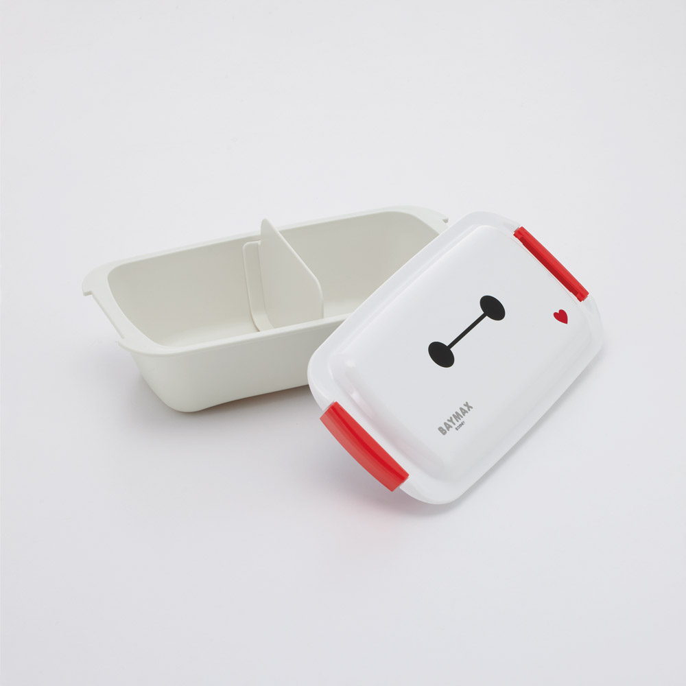 スケーター 洗いやすい弁当箱 パッキン溝の幅が広い ふわっと お弁当箱 530ml 1段 弁当 子供 大人 skater PTLB6B ベイマックス 26年 ディズニー 男の子 女の子【バイオマス ランチボックス レンジ 食洗機 対応】