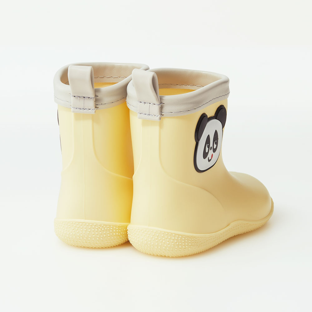 ワッペン 付き レインブーツ 長靴 キッズ 子供 14cm おしゃれ かわいい スケーター skater RIBTW14 ゴパン パンダ パンダ柄 ぱんだ 男の子 女の子