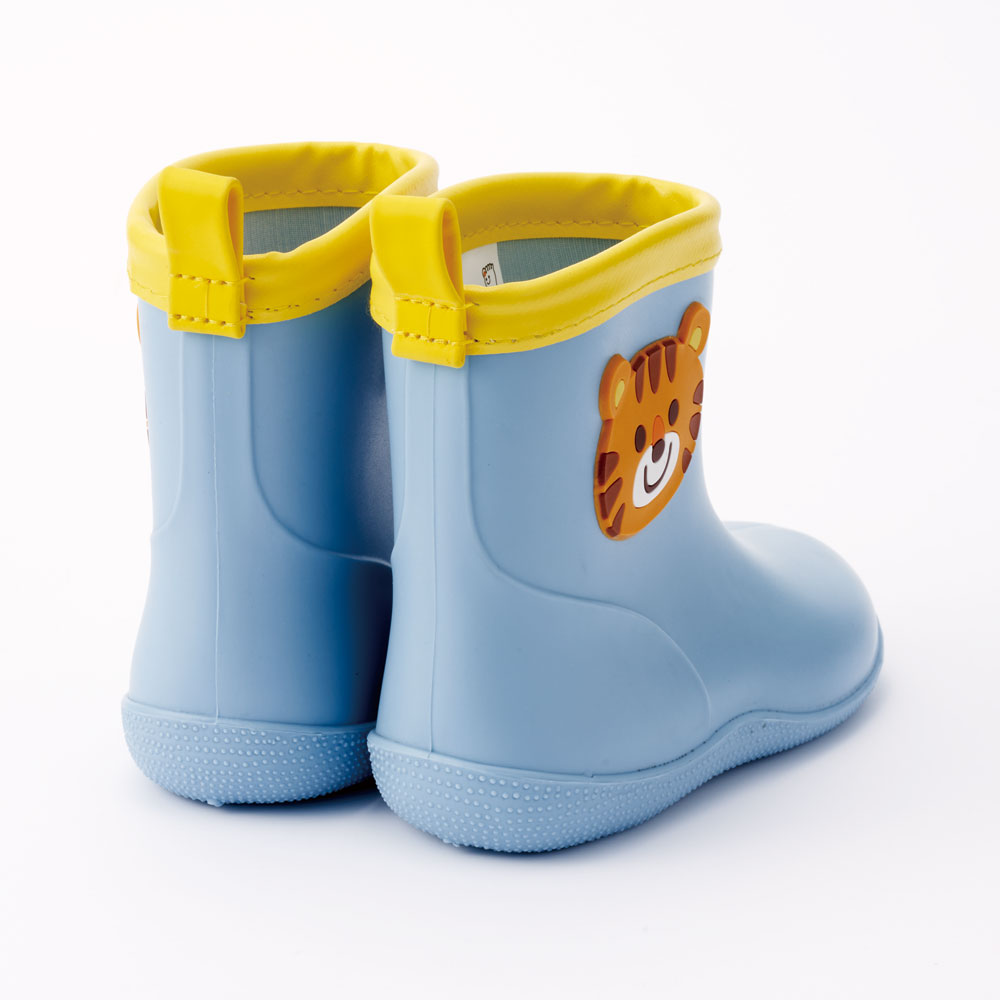 ワッペン 付き レインブーツ 長靴 キッズ 子供 15cm おしゃれ かわいい スケーター skater RIBTW15 トラ とら チアフル タイガー 動物 男の子 男子