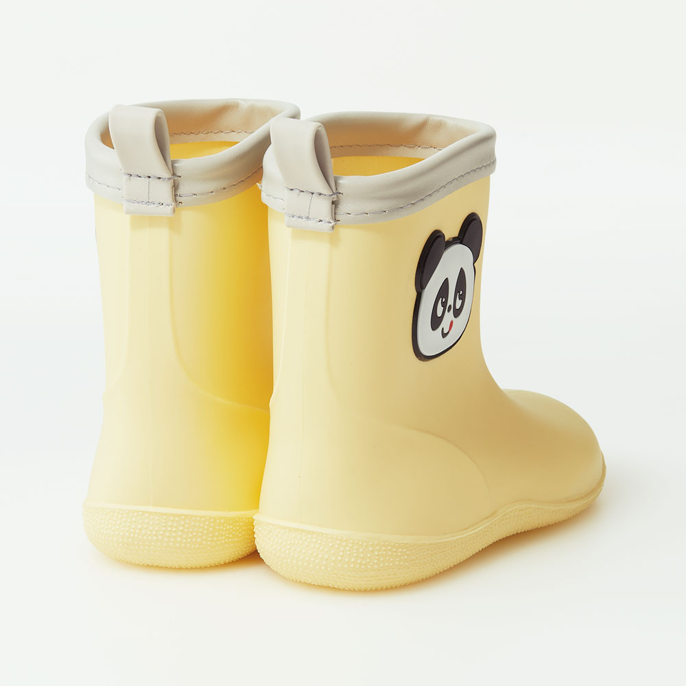 ワッペン 付き レインブーツ 長靴 キッズ 子供 16cm おしゃれ かわいい スケーター skater RIBTW16 ゴパン パンダ パンダ柄 ぱんだ 男の子 女の子