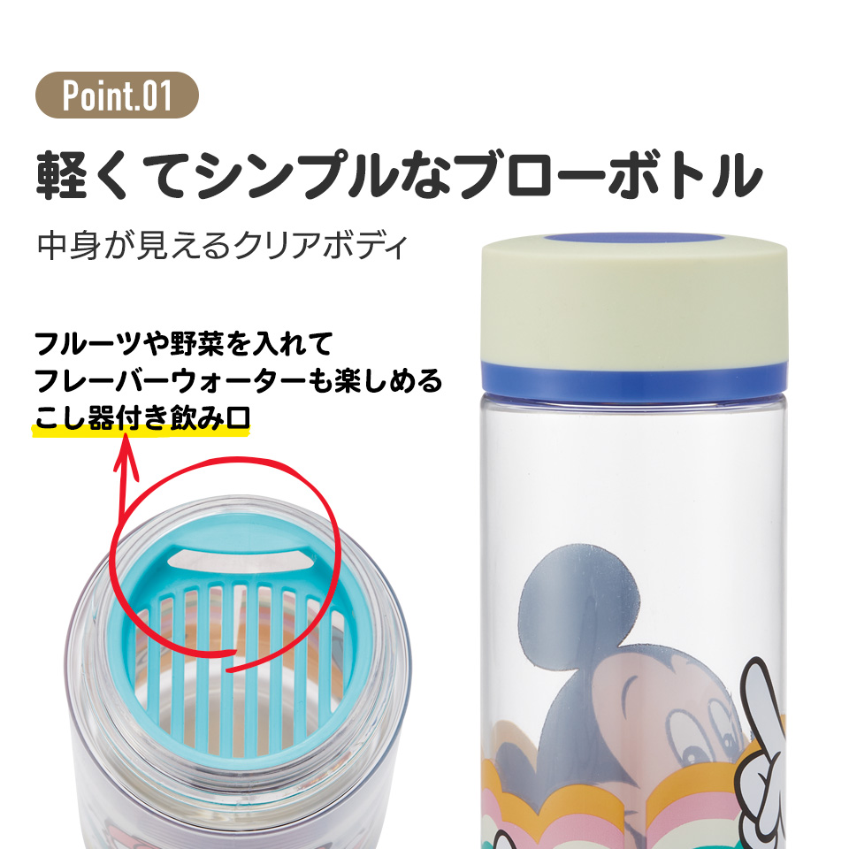 シンプルデザインブローボトル 400ml ハローキティ フラワーリース/PDC4_4973307655975