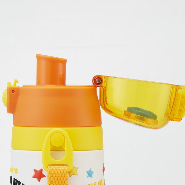 立体プリント 水筒 キッズ ワンタッチ 直飲み ステンレス 480ml おしゃれ かわいい スケーター SDPV5