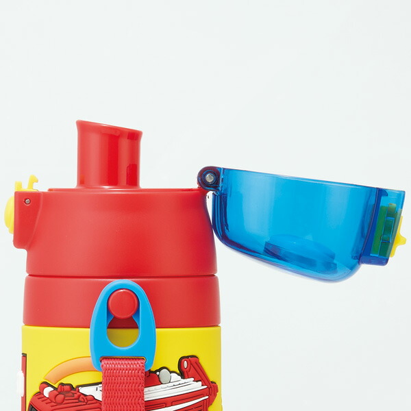 立体プリント 水筒 キッズ ワンタッチ 直飲み ステンレス 480ml おしゃれ かわいい スケーター SDPV5