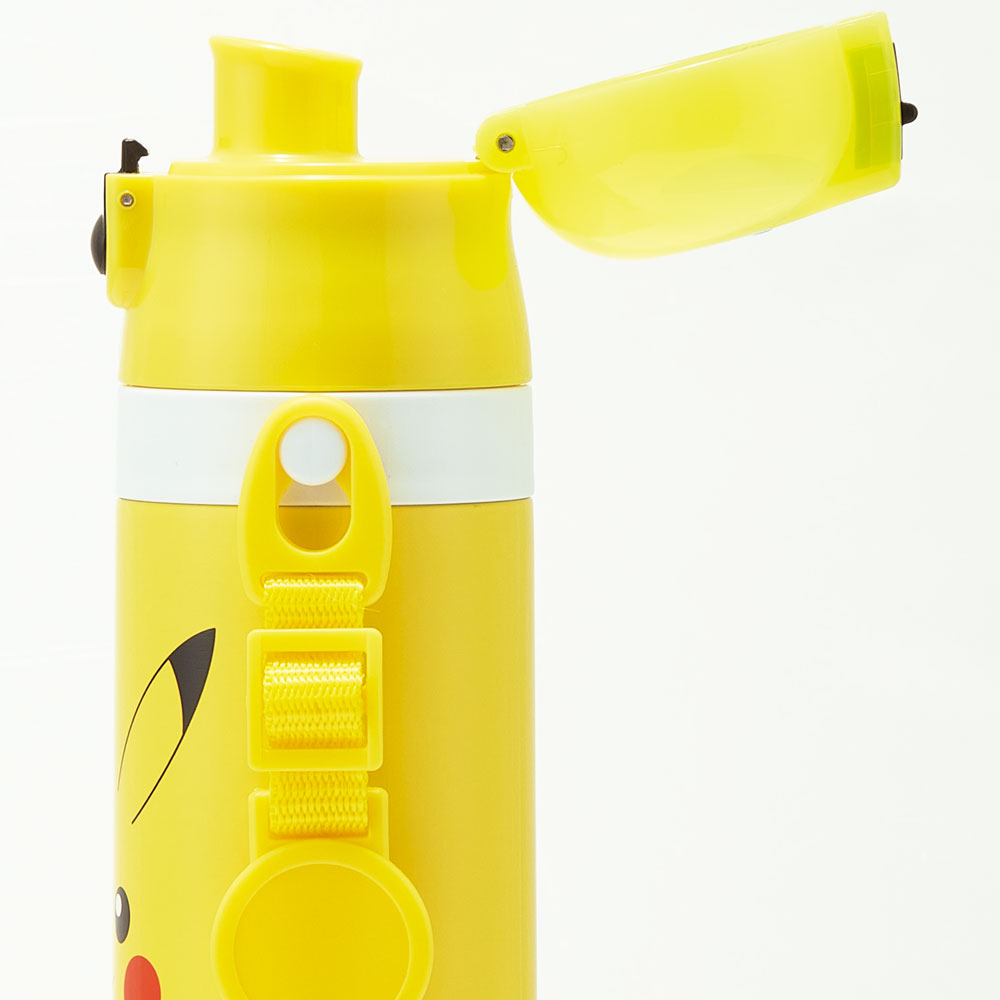 【送料無料】超軽量2WAYステンレスボトル 470ml/430mlピカチュウフェイス２３／SKDC4_4973307635021