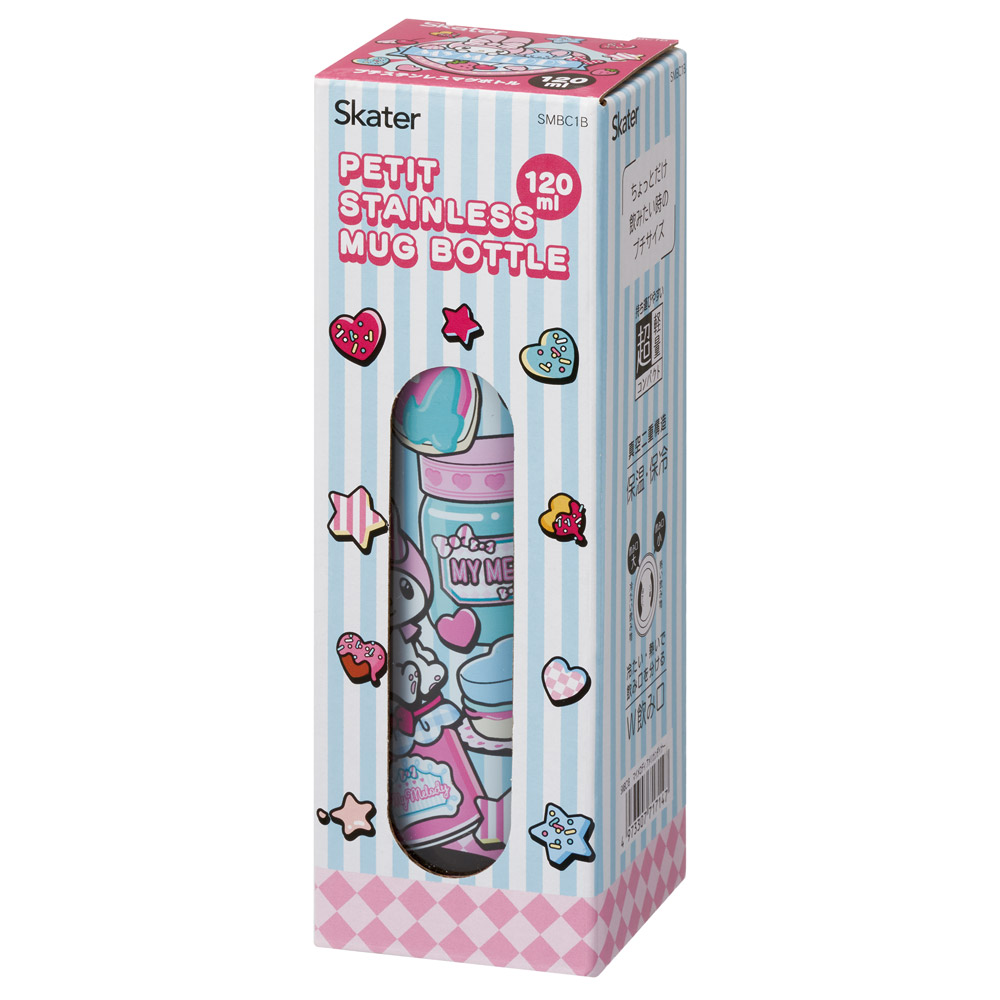 スケーター 水筒 ミニ サイズ 120ml ステンレスボトル キャラクター 子供 キッズ おしゃれ skater SMBC1B マイメロディ マイメロ サンリオ 女の子 女子【軽量 スリム 保冷 保温 シンプル ギフト プレゼント 母の日 誕生日】