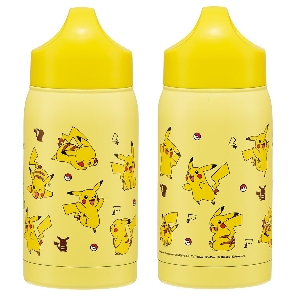 【送料無料】ステンレス マグ ボトル 水筒 350ml 直飲み 保温 保冷 持ち手付き フタ マイボトル スケーター skater SMC3 ポケットモンスター ポケモン ピカチュウ 男の子