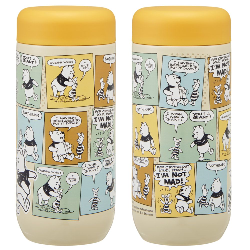 スケーター 水筒 ステンレス マグ ボトル 330ml 保温 保冷 コロンとした かわいい フォルム skater SMGD4 くまのプーさん プーさん Pooh コミック 女性【丸み おしゃれ マグボトル 子供 大人】