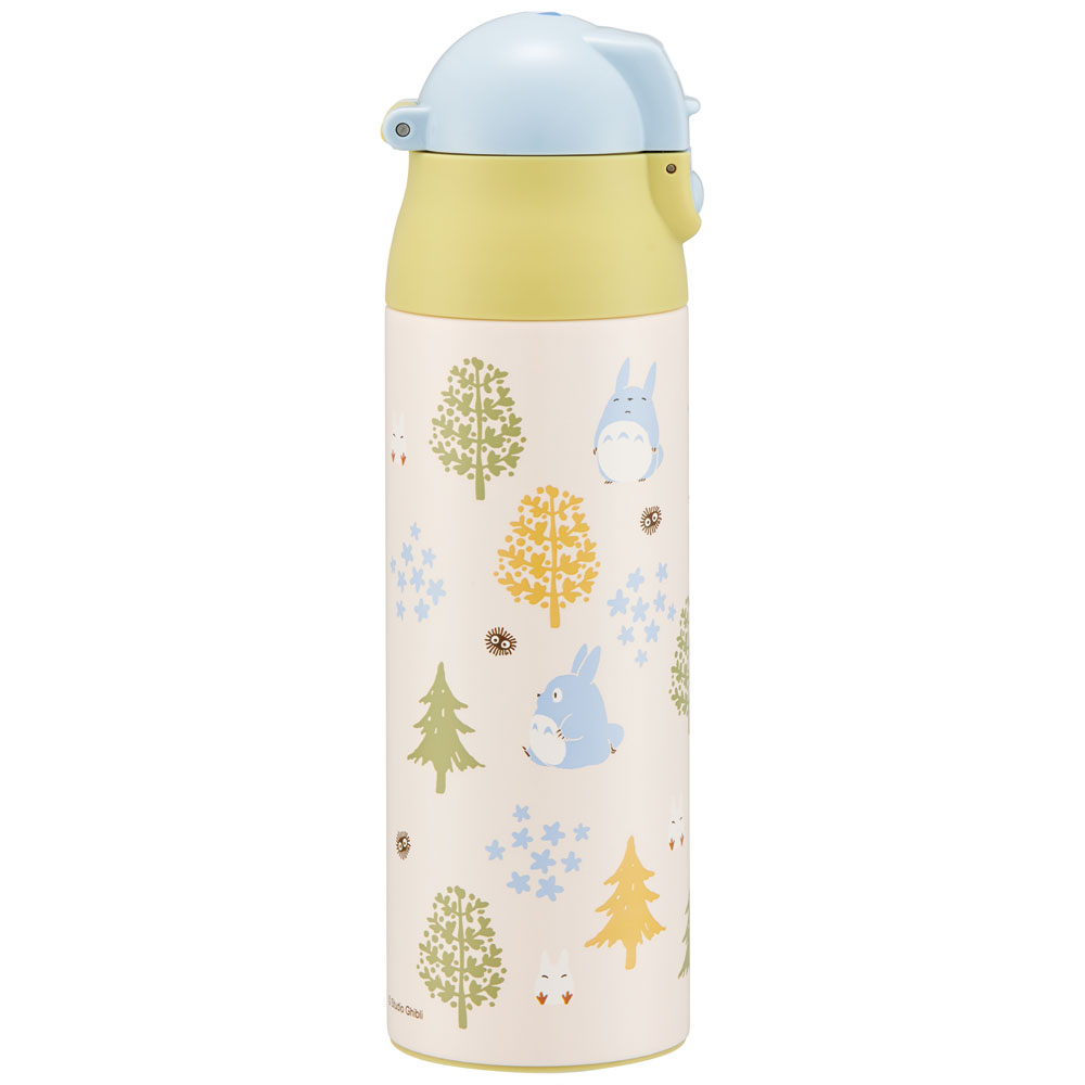 【送料無料】ステンレスボトル 500ml 調乳用 超軽量 水筒 調乳 500 ワンタッチ 保温 かわいい スケーター skater SMIB5 となりのトトロ totoro スタジオジブリ 女性 レディース【軽量 出産祝い 出産準備 ミルク用 赤ちゃん お出かけ】