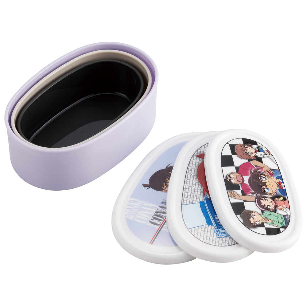 スケーター シール容器 3P キャラクター 保存 容器 セット 3個セット キッズ 可愛い skater SRS3S 名探偵コナン グッズ【3個セット 幼稚園 保育園 子供 子ども 弁当 ランチ】