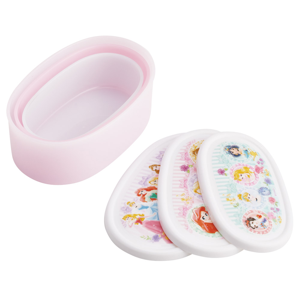 スケーター シール容器 3P キャラクター 保存 容器 セット 3個セット キッズ 可愛い skater SRS3S ディズニー プリンセス 26年 女の子 女子【3個セット 幼稚園 保育園 子供 子ども 弁当 ランチ】