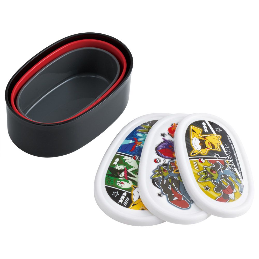スケーター シール容器 3P キャラクター 保存 容器 セット 3個セット キッズ 可愛い skater SRS3S ポケットモンスター 26年 ポケモン ピカチュウ 男の子【3個 セット 幼稚園 保育園 子供 子ども 弁当 ランチ】