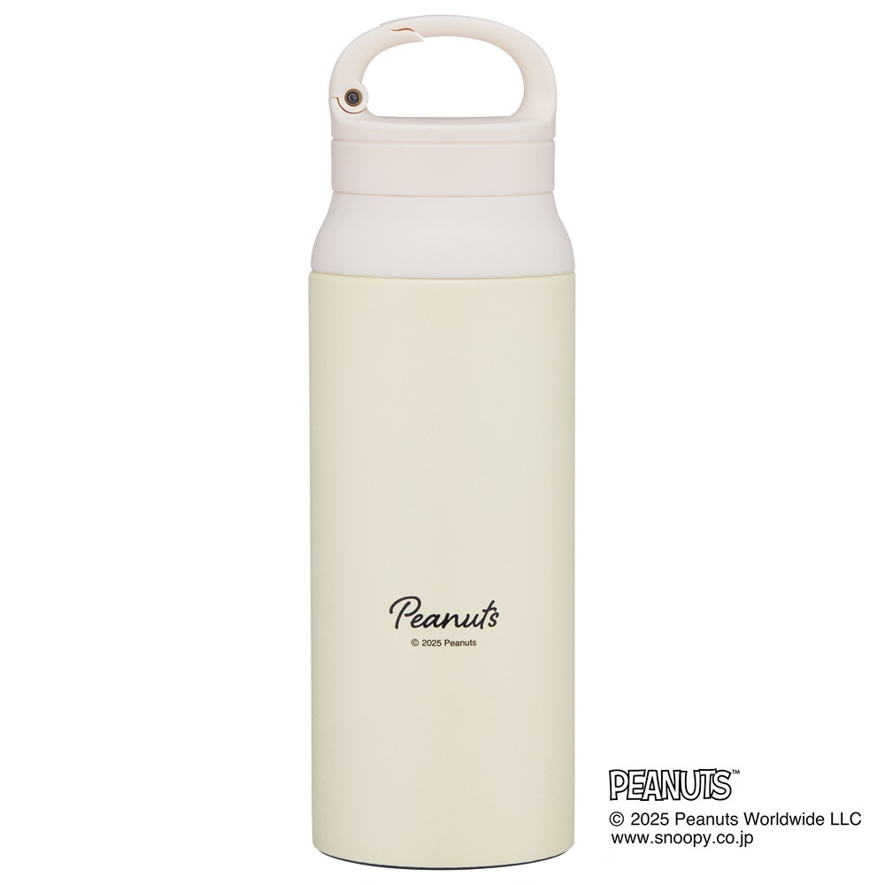 スケーター 水筒 600ml カラビナ ハンドル ステンレス ボトル 保温 保冷 キッズ 子供 STBC6 スヌーピー SNOOPY ピーナッツ 女性 レディース【キャラクター こども 真空二重構造 水分補給】