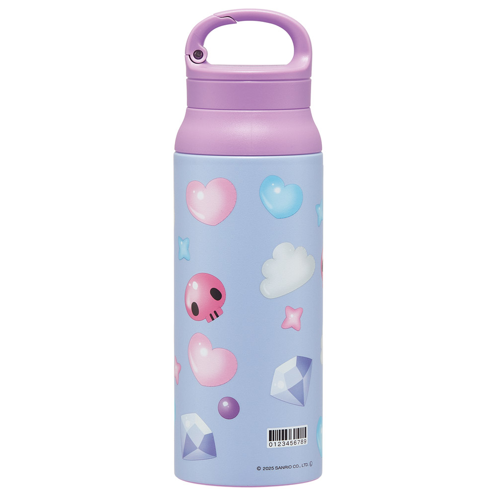 スケーター 水筒 600ml カラビナ ハンドル ステンレス ボトル 保温 保冷 キッズ 子供 STBC6 クロミ クロミちゃん サンリオ 女の子 女子【キャラクター こども 真空二重構造 水分補給】