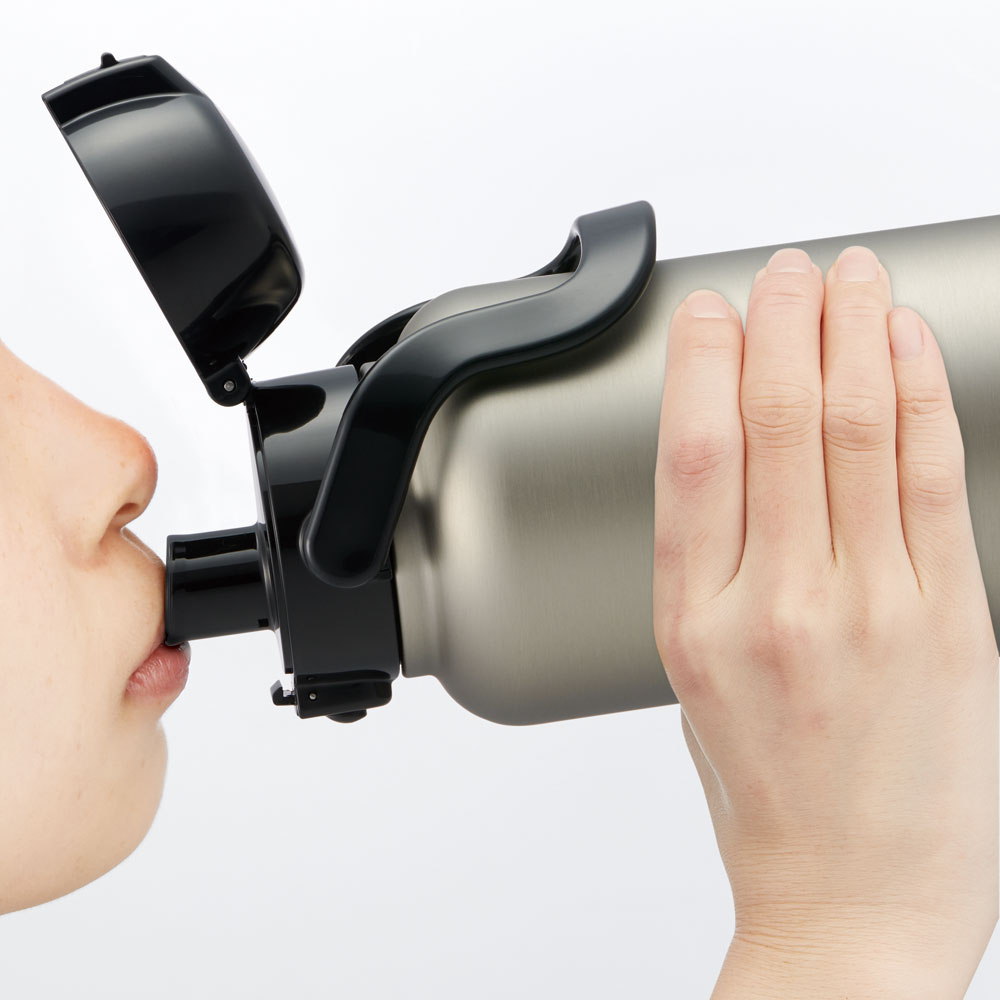 ハンドル付ワンプッシュダイレクトボトル 1500ml シルバー/STD15H_4973307596810