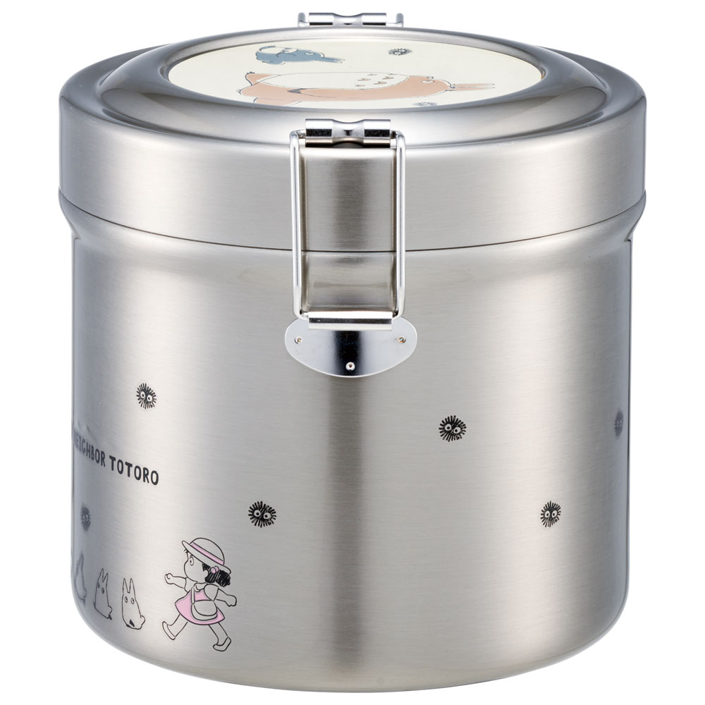 【送料無料】抗菌真空ステンレスランチジャー 640ml/2段となりのトトロ（行進）／STLB2DXAG_4973307647949