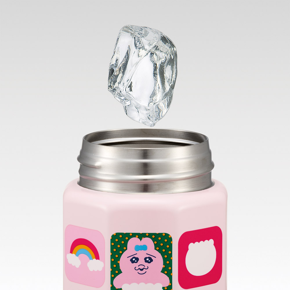 スケーター 八角形 ステンレス マグボトル 水筒 350ml 保冷 保温 直飲み 大人 キャラクター skater STO4 おぱんちゅうさぎ おパンチュウサギ 女子 女の子【ステンレスボトル マグ ボトル 350 ミニ かわいい】