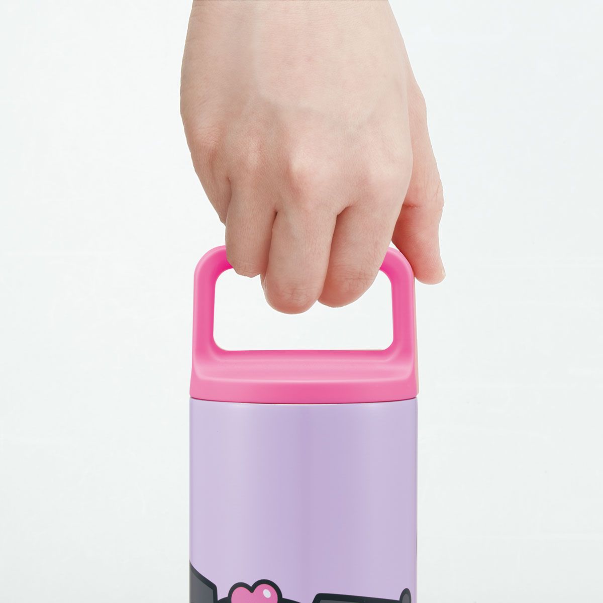 スケーター スクエアハンドル付 ステンレス マグボトル 水筒 450ml 保温 保冷 直飲み skater STSQH5 クロミ クロミちゃん サンリオ 女の子 女子【保冷保温 マイボトル おしゃれ かわいい マグ ボトル】