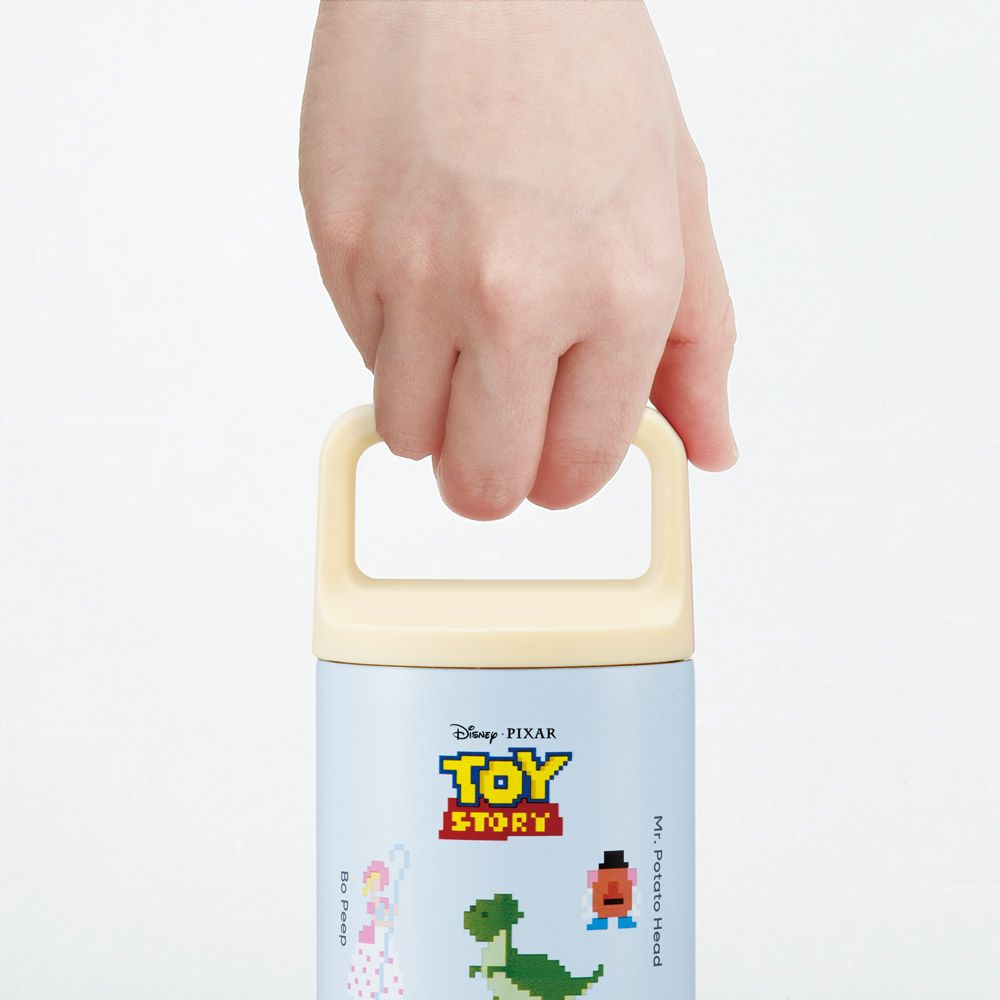 スケーター スクエアハンドル付 ステンレス マグボトル 水筒 450ml 保温 保冷 直飲み skater STSQH5 トイストーリー トイ・ストーリー ピクセルアート【保冷保温 マイボトル おしゃれ かわいい マグ ボトル】