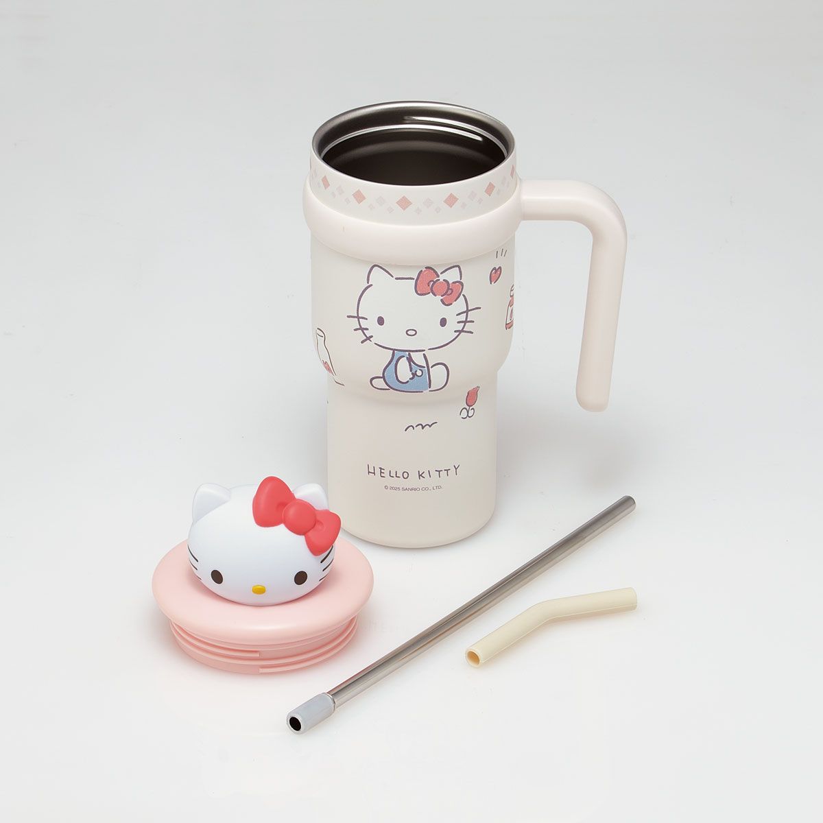 スケーター ハンドル付き ストロー タンブラー 700ml 保冷 専用