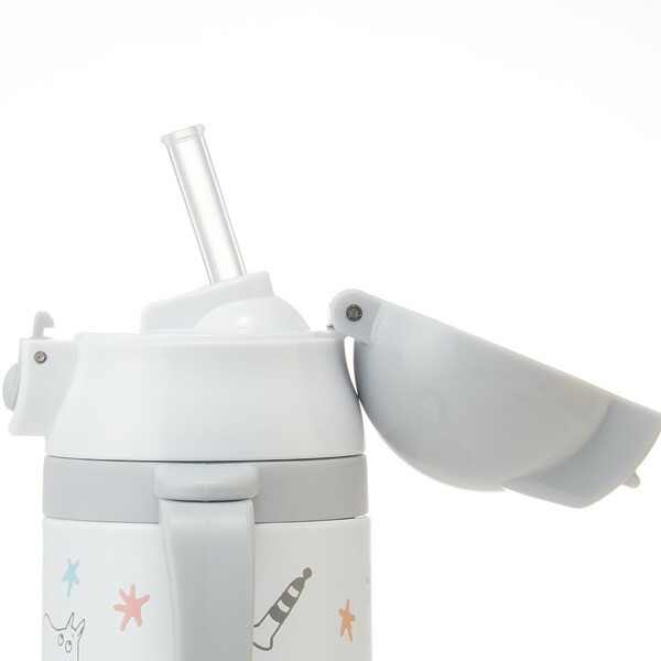【送料無料】超軽量両手ストローステンマグ 240ml ムーミン星／STWM3_4973307506819／スケーター