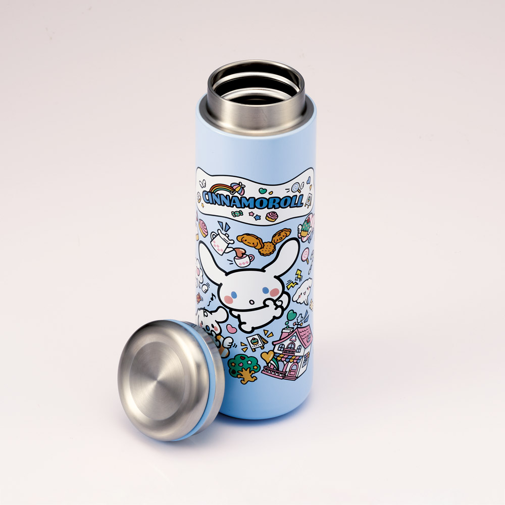 ステンレス マグ ボトル 水筒 280ml 保温 保冷 真空二重構造 直飲み おしゃれ スケーター skater STX3 シナモロール シナモン サンリオ 女の子 女子【マイボトル ステンボトル 子供 キッズ 大人】