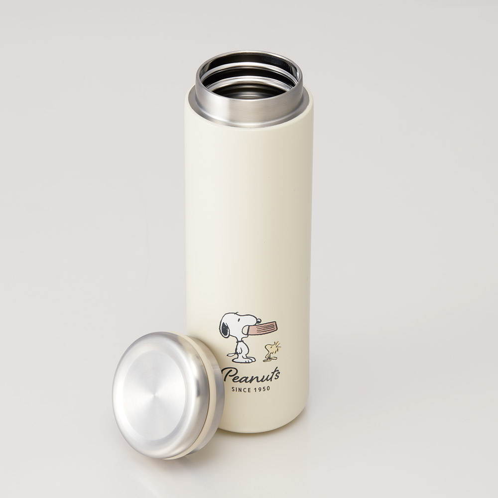 【送料無料】ステンレス マグ ボトル 水筒 450ml 保温 保冷 真空二重構造 直飲み おしゃれ スケーター skater STX5 スヌーピー SNOOPY ピーナッツ 女性 レディース