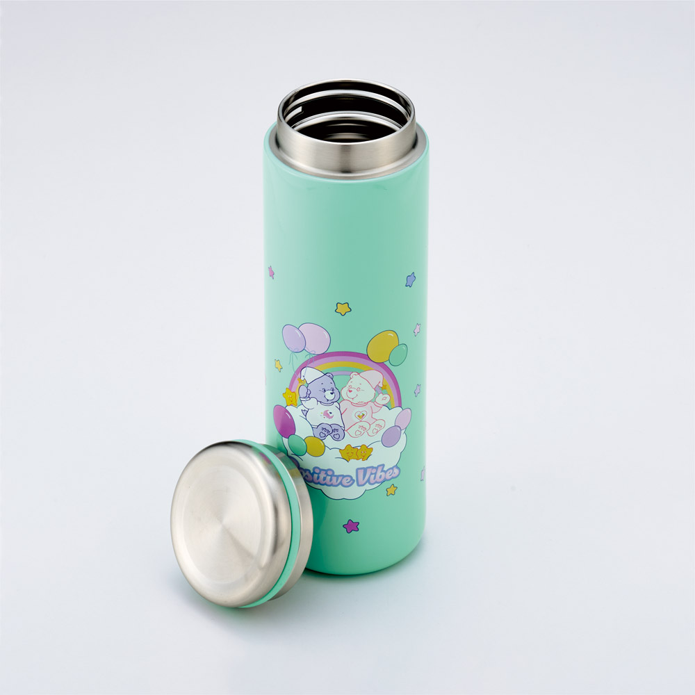 ステンレス マグ ボトル 水筒 450ml 保温 保冷 真空二重構造 直飲み おしゃれ スケーター skater STX5 Care Bears ケアベア くま カラフル キャラクター