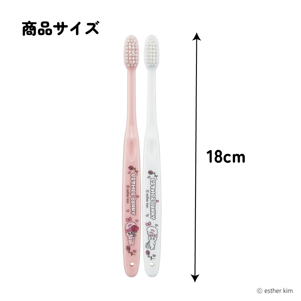 スケーター 歯ブラシ 2本 セット ふつう 衛生 用品 はみがき キャラクター 可愛い TBN1W skater エスターバニー グッズ estherbunny うさぎ 韓国【歯ぶらし はぶらし ハブラシ 歯磨き ハミガキ 虫歯 予防 2本入】