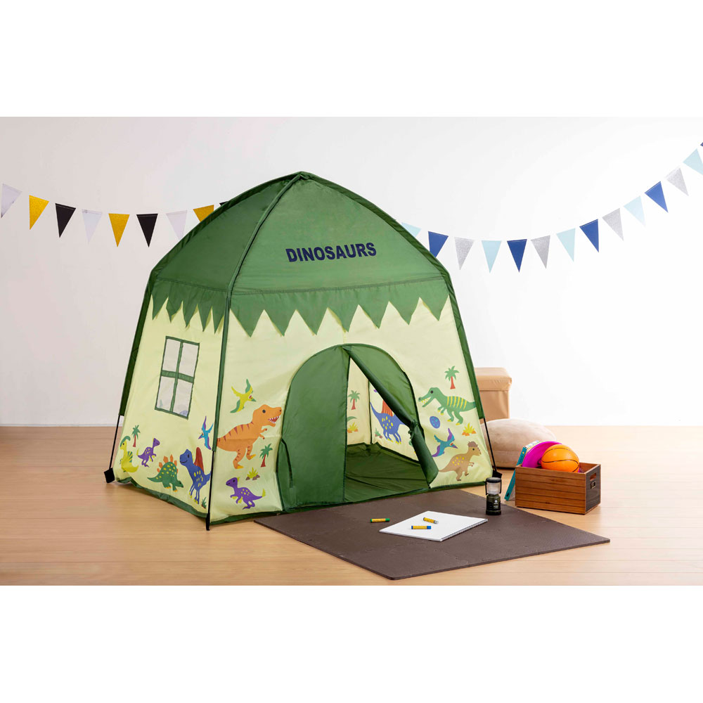 キッズ テント 屋内専用 おうち プレイスペース 子供 遊び場 室内 スケーター skater TENT1 ディノサウルス 恐竜 ダイナソー 男の子 男子【こども お家 アウトドア お部屋 テント かわいい】