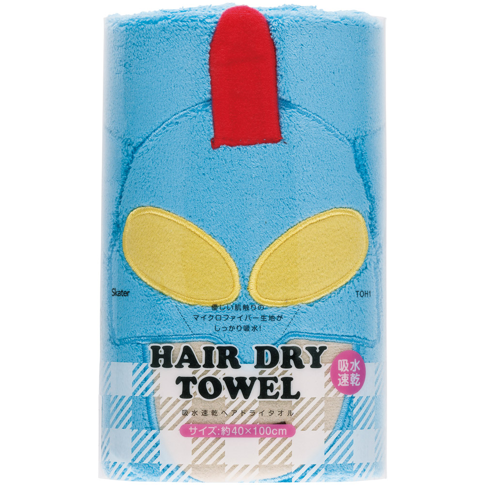 吸水速乾ヘアドライタオル クレヨンしんちゃん(アクション仮面)/TOH1_4973307675546/スケーター