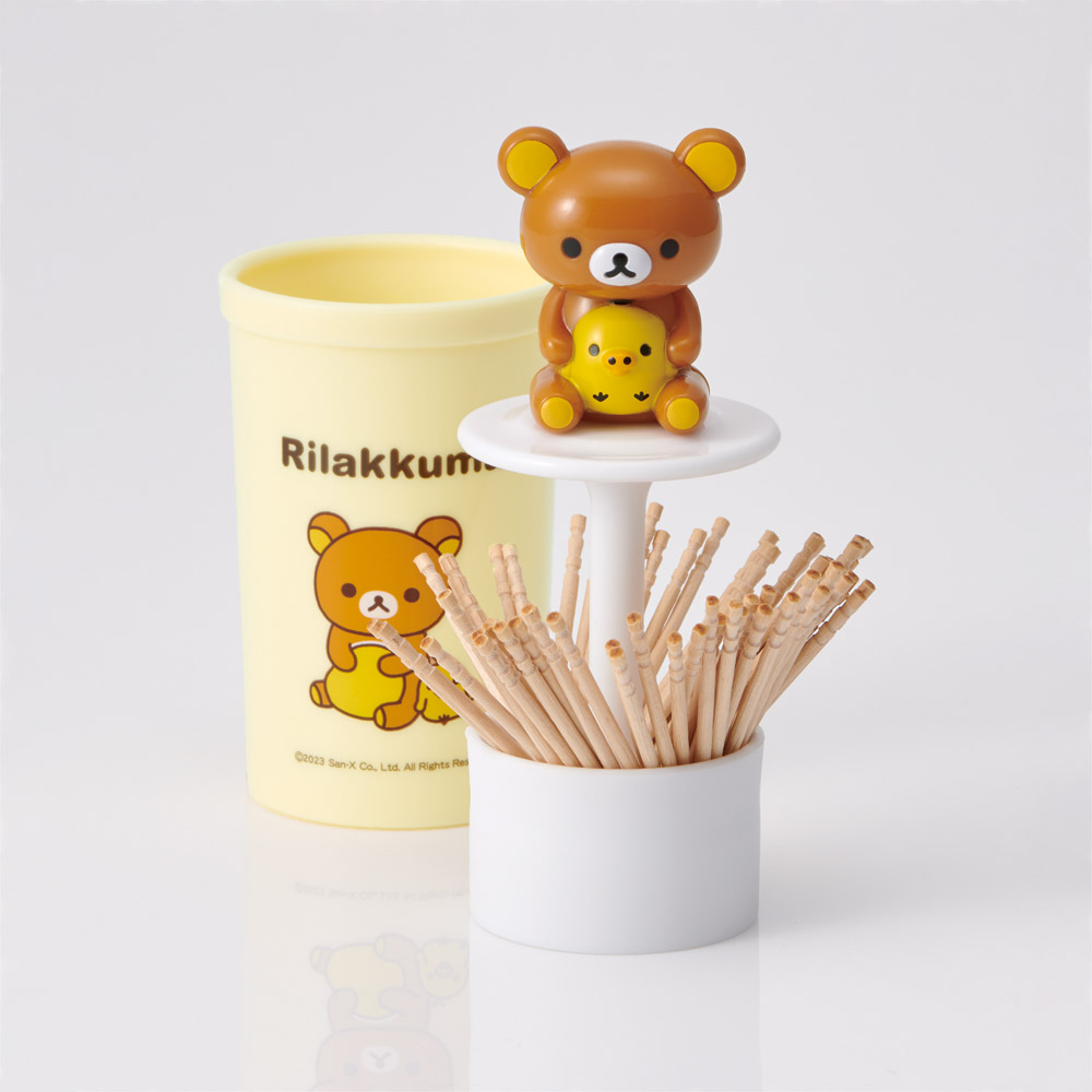 マスコット付き つまようじ立て つまようじ入れ つまようじ ケース キャラクター skater スケーター TWYJ1D リラックマ Rilakkuma 女の子 女性 レディース