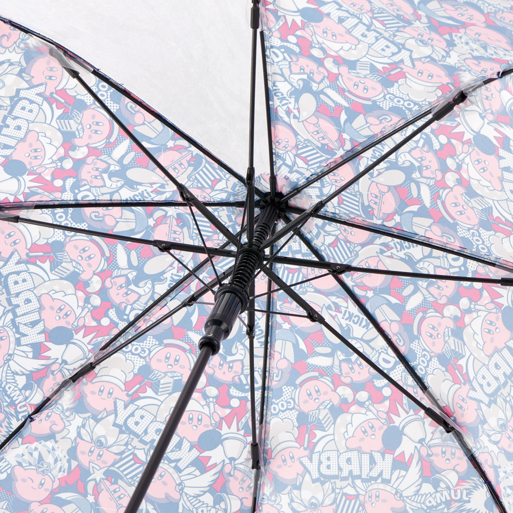 【送料無料】子供用 ジャンプ 傘 50cm 子供 子供用傘 長傘 かさ カサ 雨傘 キッズ こども スケーター skater UB50C 星のカービィ カービィ 任天堂 男の子 男子 【 レイン】