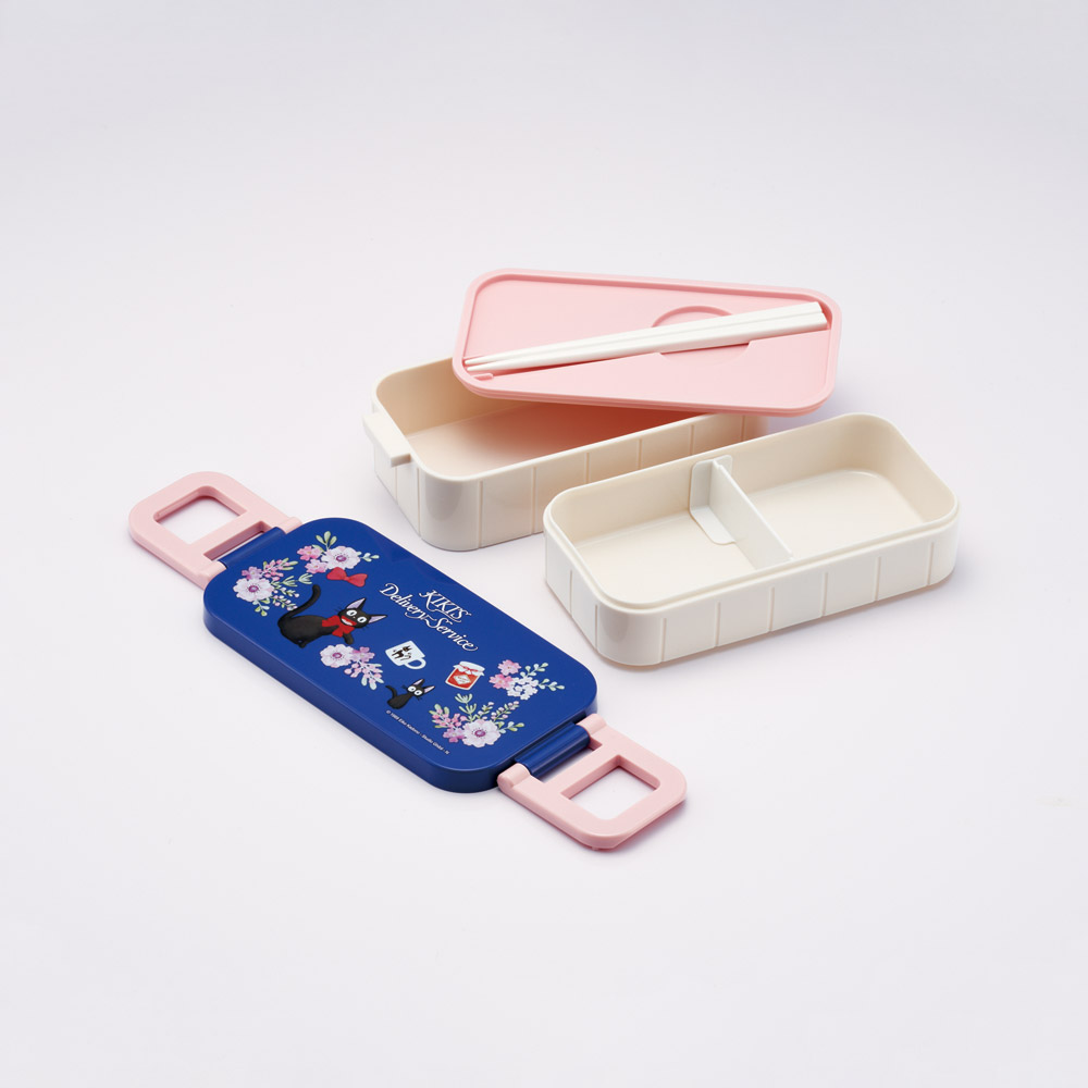 スケーター お弁当箱 弁当箱 お弁当 ランチボックス 2段 二段 箸付き 高校生 中学生 小学生 skater YZW3 魔女の宅急便 ジジ スタジオジブリ 女性【もれない 漏れない かわいい 可愛い ランチ 子供 キッズ】