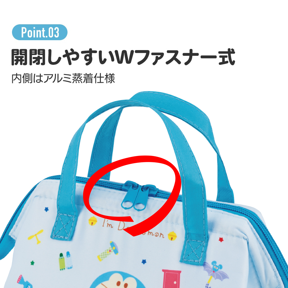 子供用 がま口 ランチバッグ 保冷 小さめ おしゃれ マチ 広い キッズ キャラクター skater スケーター KGA0 ドラえもん どらえもん 男の子 女の子 男子 女子