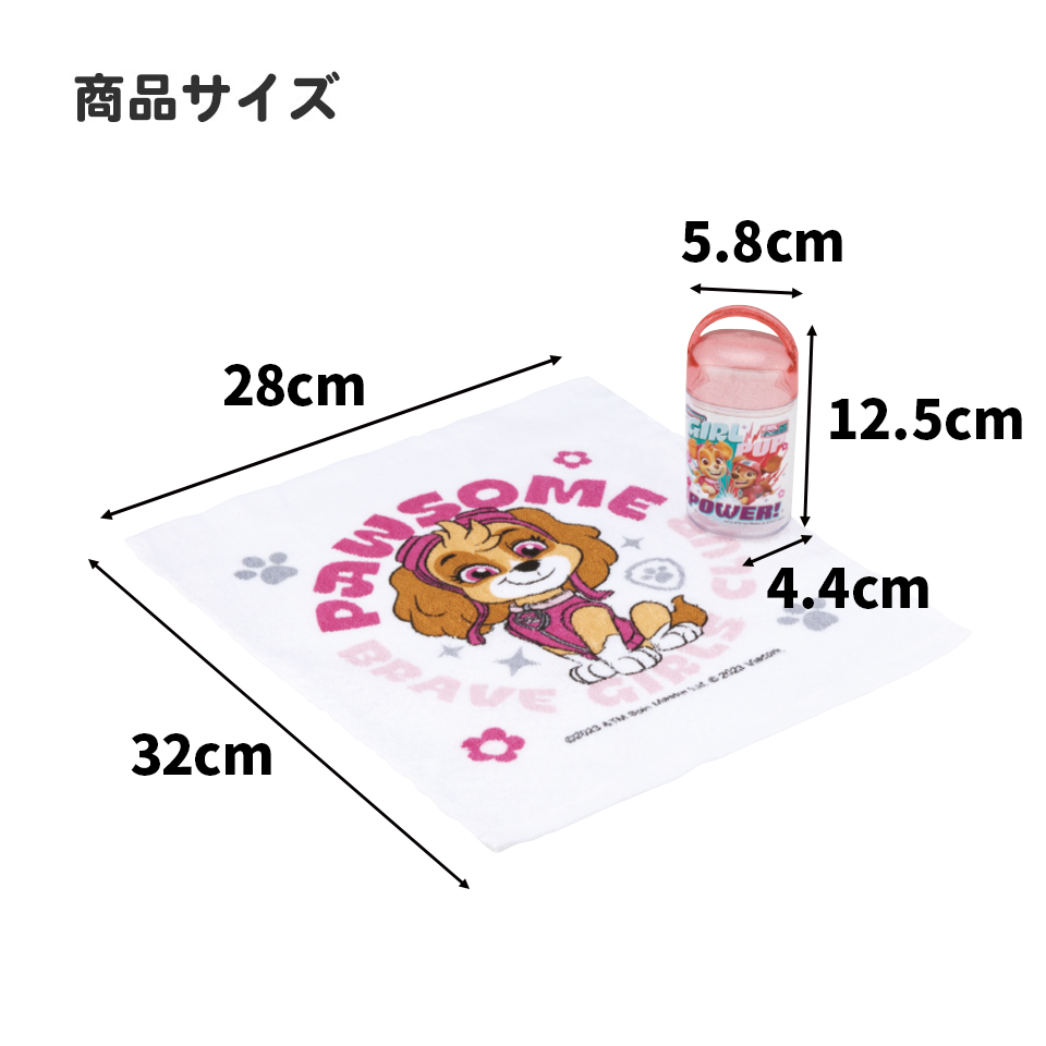 抗菌ケース付おしぼり パウ・パトロールGIRL/OA5AG_4973307665363/スケーター