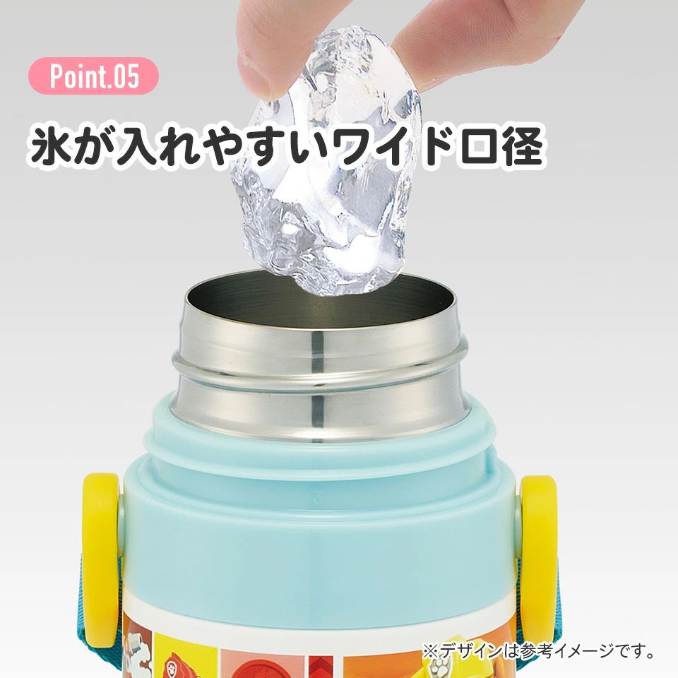 超軽量 直飲み ダイレクトステンレスボトル 470ml パウ・パトロール25/SDC4_4973307694196