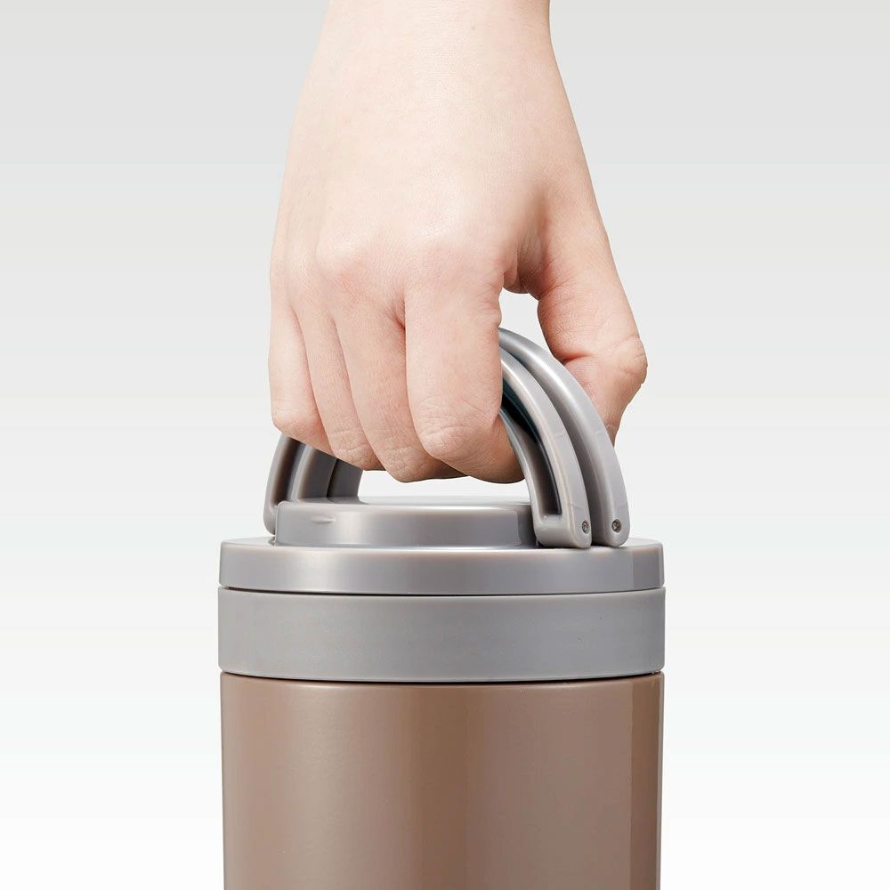 【送料無料】折りたたみ ハンドル付き 保温 保冷 デリカポット 500ml お弁当 ランチ スケーター skater LJFO5AG グローバルカラー ナッツブラウン